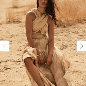 Erika Peña Selma Belted Maxi Dress